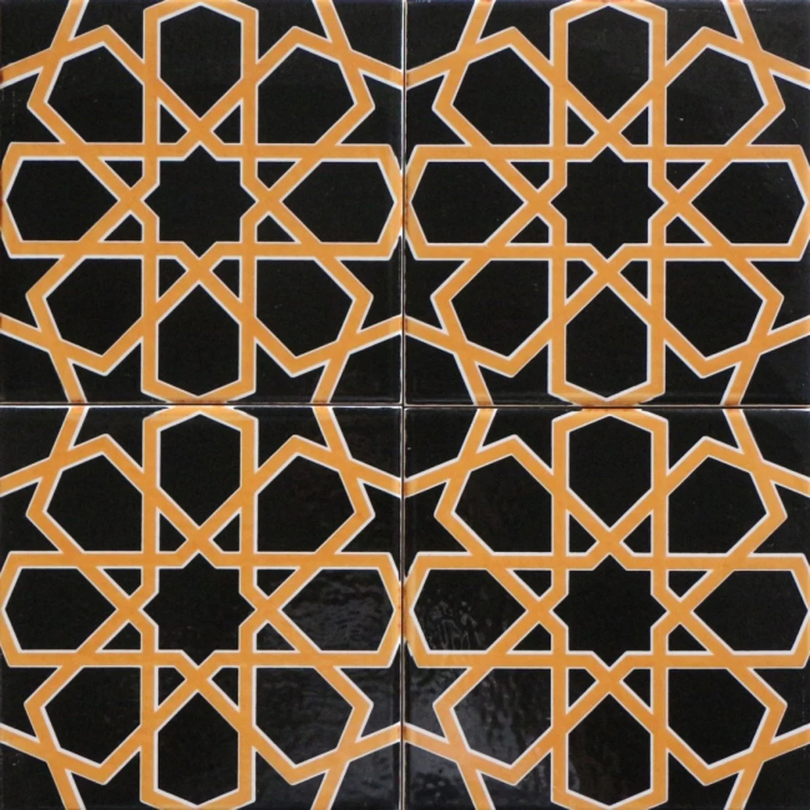 ÇİNİ KAROLAR 20X20 D-89 Siyah Bej